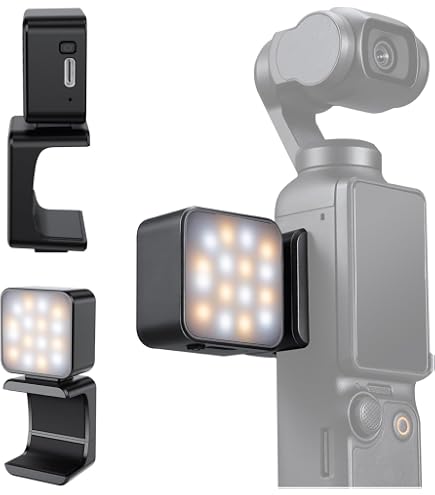 Amazon | DJI OSMO POCKET 3 対応 補助灯 LEDビデオライト 小型 180